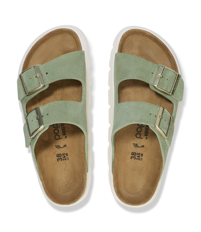 Birkenstock W's Arizona Platform Suede Leather