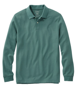 L.L.Bean M's L/S Premium Double L® Polo