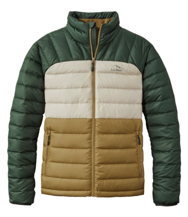 L.L.Bean M's Bean's Down Jacket, Colorblock