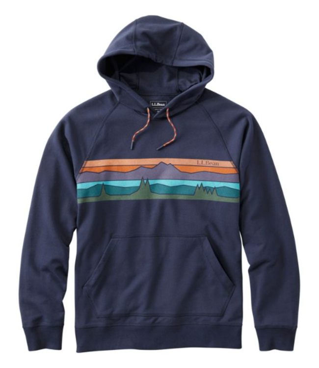L.L.Bean M's Bean's Comfort Camp Hoodie, Graphic