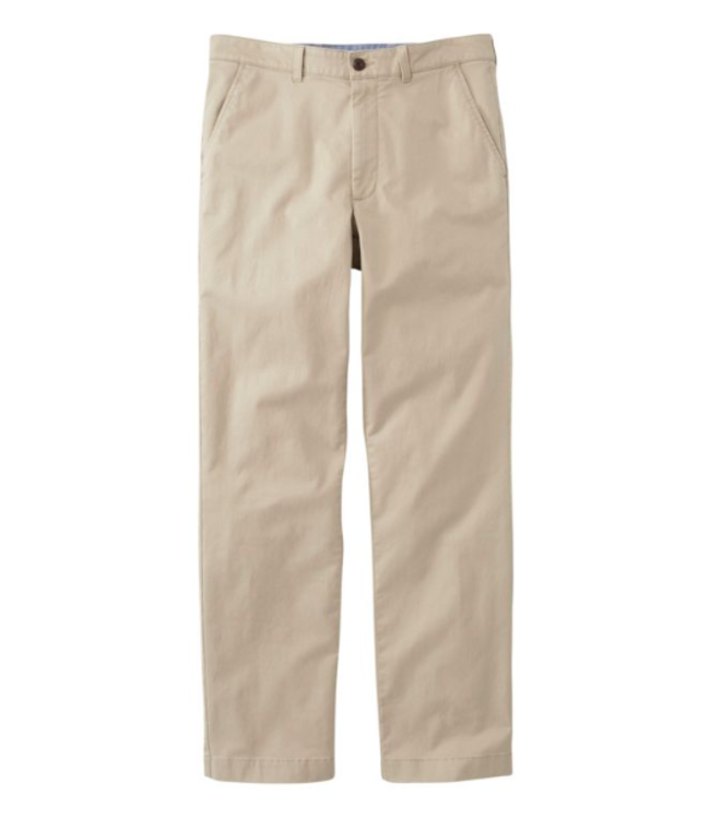 L.L.Bean M's Lakewashed® Stretch Khakis, Classic Fit, Straight Leg