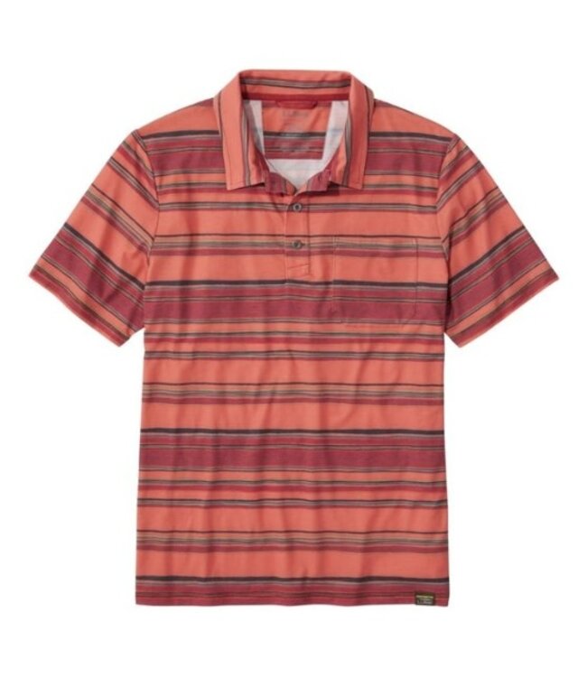 L.L.Bean M's S/S Everyday SunSmart® Polo 2.0, Stripe