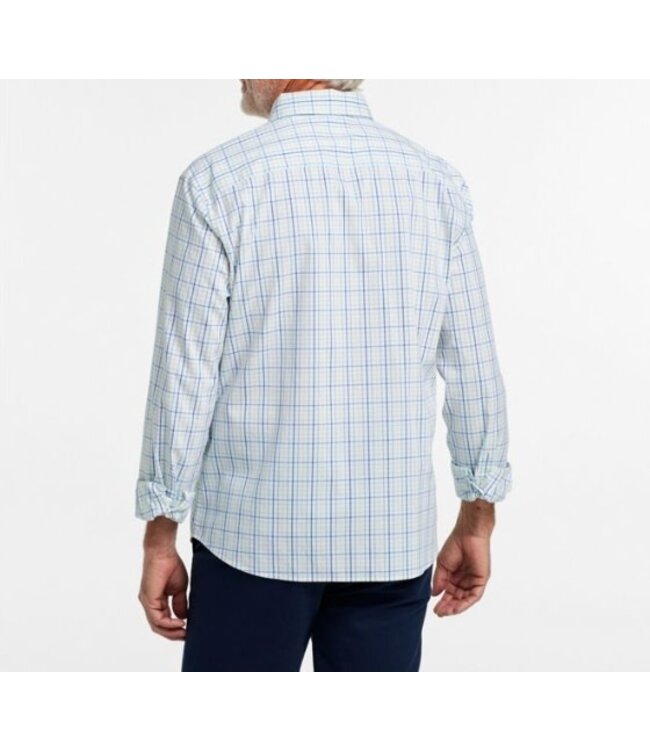 L.L.Bean M's L/S Comfort Stretch Performance® Shirt, Slightly Fitted Untucked Fit, Plaid