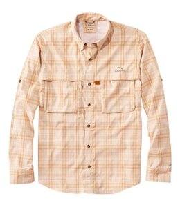 L.L.Bean M's L/S Tropicwear Shirt, Plaid