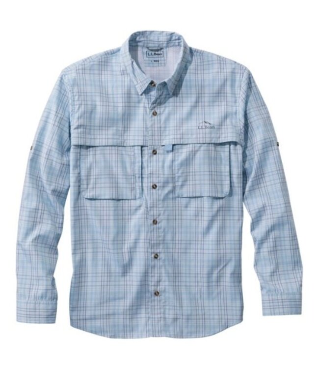 L.L.Bean M's L/S Tropicwear Shirt, Plaid