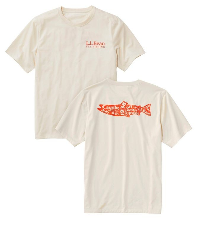 L.L.Bean M's S/S Technical Fishing Graphic Tee