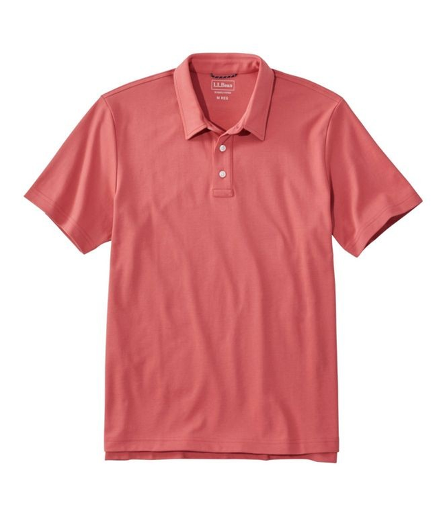 L.L.Bean M's S/S Comfort Stretch Performance® Polo, Slightly Fitted