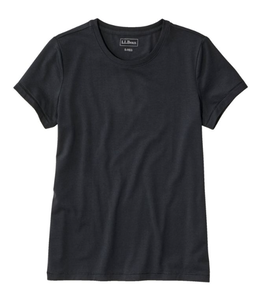 L.L.Bean W's S/S Soft Stretch Supima Tee, Crewneck