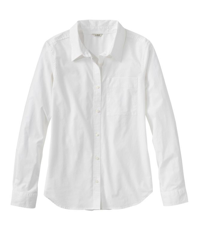 L.L.Bean W's L/S Essential Cotton Poplin Shirt
