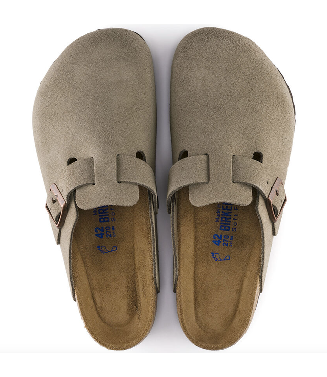 Birkenstock Boston Soft Footbed Suede Leather