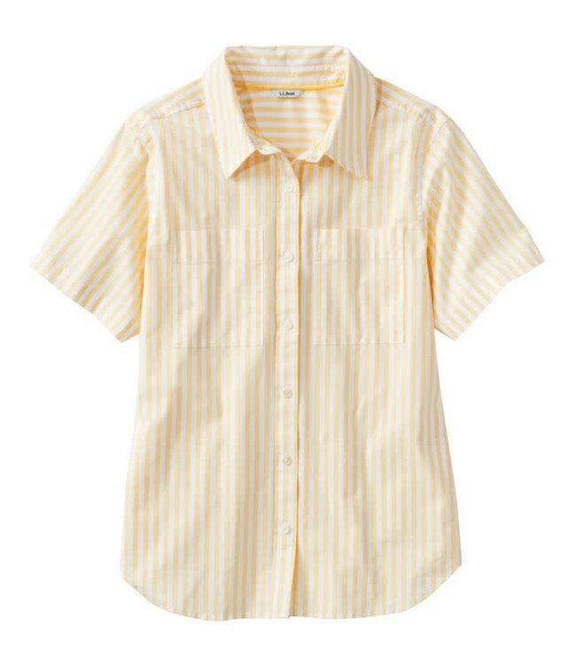 L.L.Bean W's S/S Essential Cotton Poplin Shirt