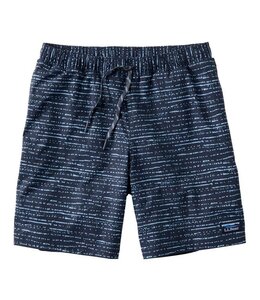 L.L.Bean M's Vacationland Stretch Swim Trunks, Print, 8"
