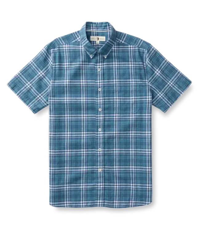 Duckhead M's Quinton Plaid Linen Cotton Oxford Sport Shirt
