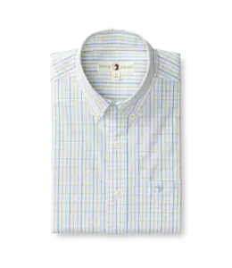 Duckhead M's Gaston Plaid Performance Poplin Sport Shirt