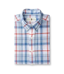Duckhead M's Conner Plaid Linen Cotton Sport Shirt