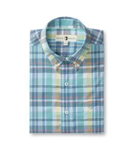 Duckhead M's Page Plaid Performance Poplin Sport Shirt