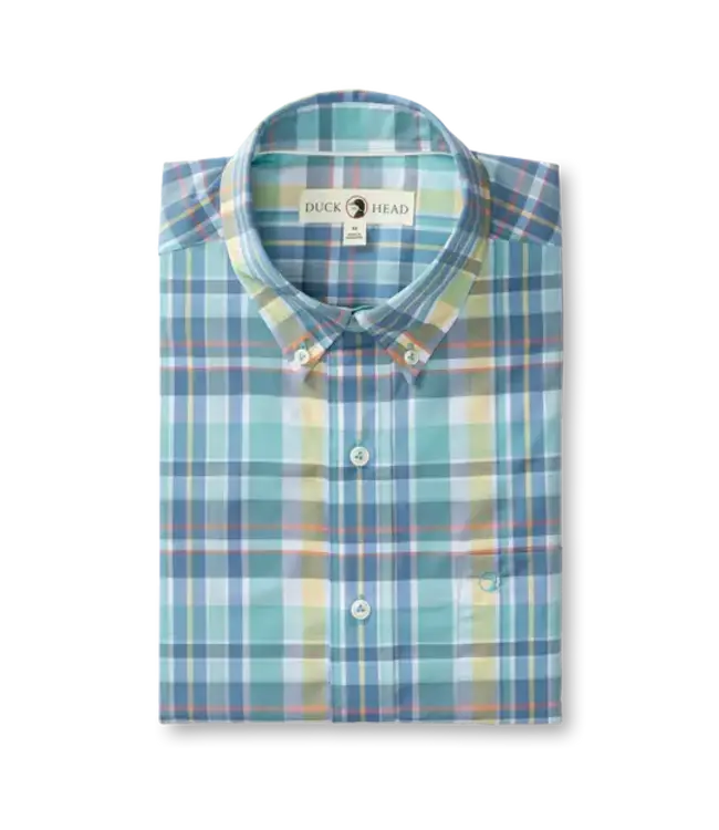 Duckhead M's Page Plaid Performance Poplin Sport Shirt