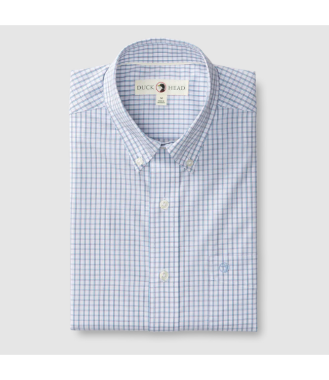 Duckhead M's Casey Plaid Performance Poplin Sport Shirt