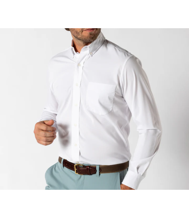 Duckhead M's Boyce Solid Performance Poplin Sport Shirt