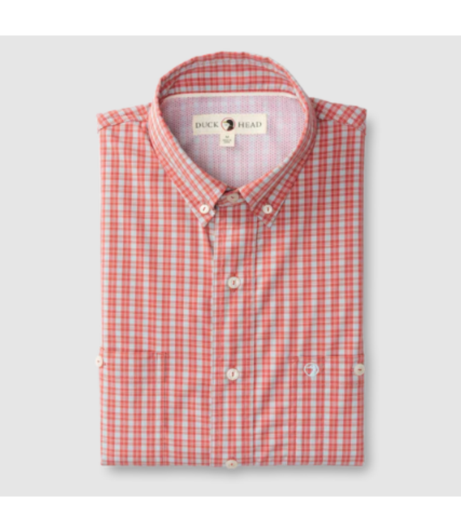 Duckhead M's Sherman Plaid Performance Poplin Guide Shirt