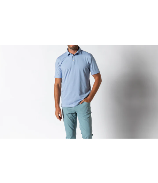 Duckhead M's S/S Blane Stripe Long Drive Performance Polo