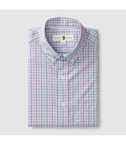 Duckhead M's Trent Plaid Performance Poplin Sport Shirt