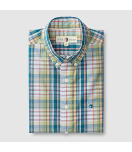 Duckhead M's Cascade Plaid Cotton Poplin Sport Shirt
