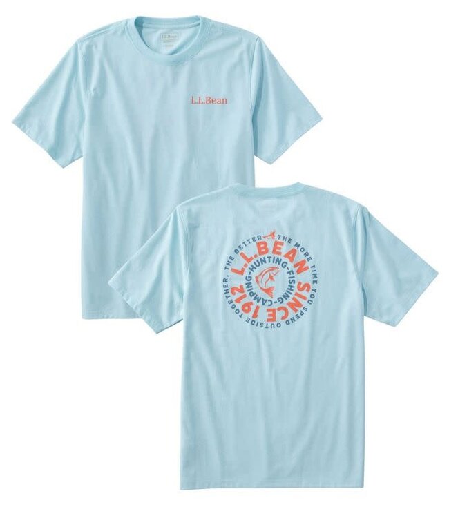 L.L.Bean M's S/S Technical Fishing Graphic Tee