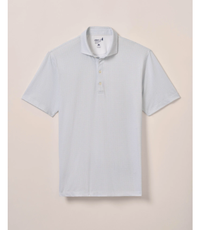 johnnie-O M's Tee Time Print Performance Jersey Polo