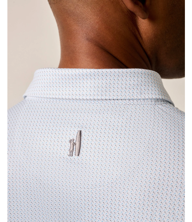 johnnie-O M's Tee Time Print Performance Jersey Polo