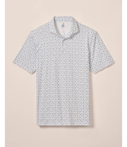 johnnie-O M's Tini Print Featherweight Performance Polo
