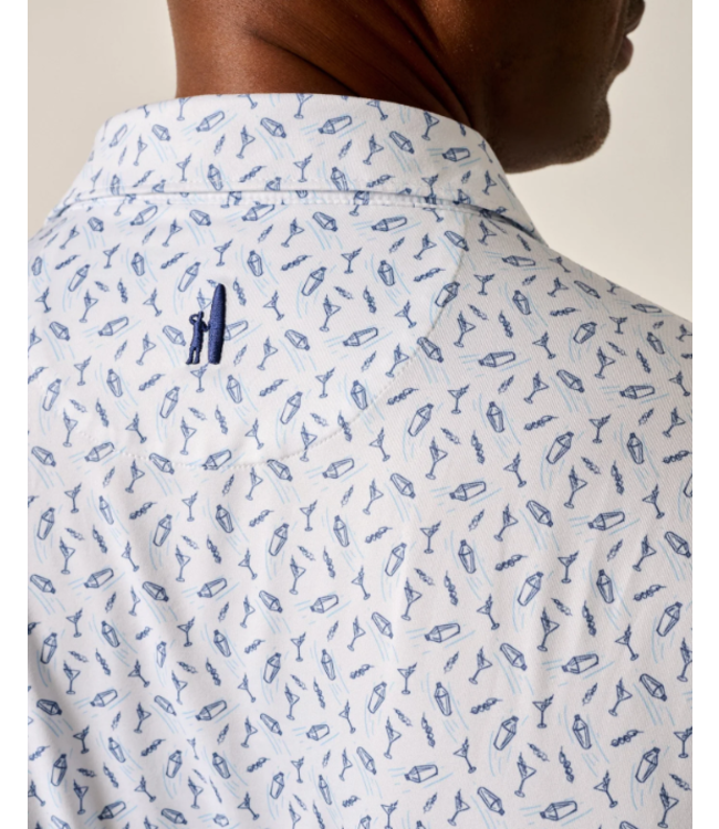 johnnie-O M's Tini Print Featherweight Performance Polo