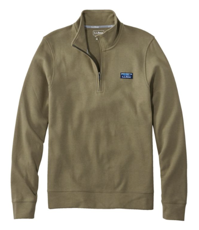 L.L.Bean M's Comfort Stretch Performance® Piqué, Quarter-Zip Pullover