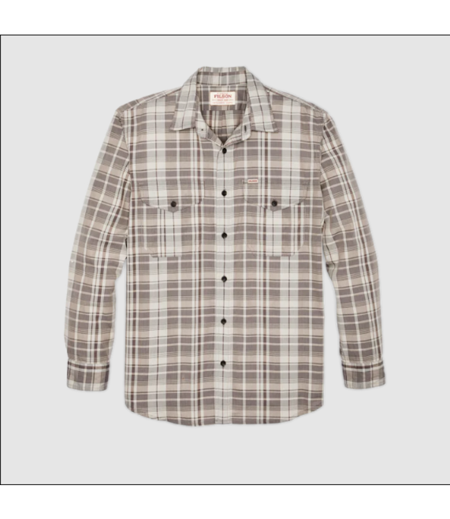 Filson M's Washed Feather Cloth Shirt