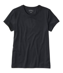 L.L.Bean W's S/S Soft Stretch Supima-Blend Tee, Crewneck