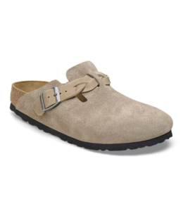 Birkenstock Boston Braided Suede Leather