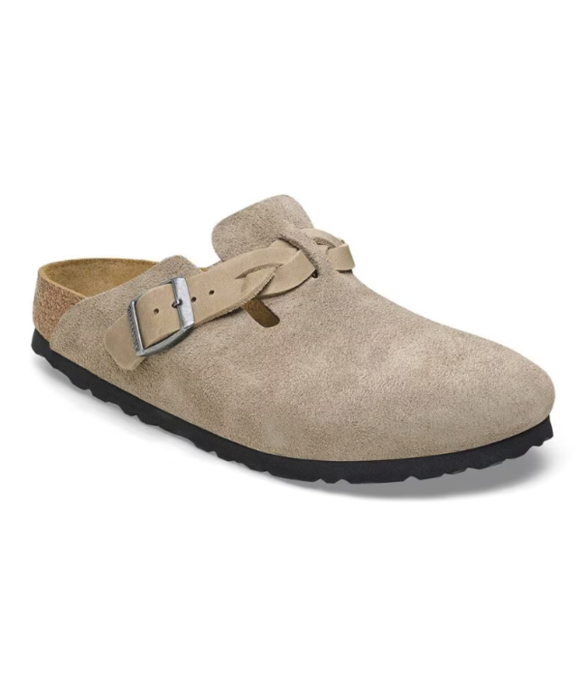 Birkenstock Boston Braided Suede Leather