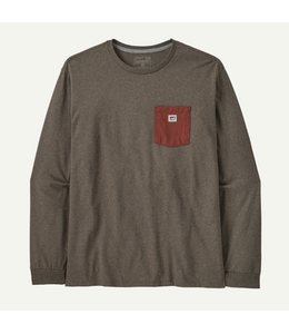 Patagonia M's L/S Shop Sticker Pocket Responsibili-Tee®