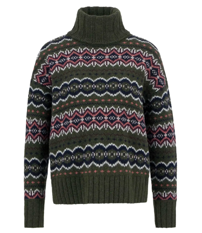 Barbour W's Helen Fair isle Roll-Neck Jumper