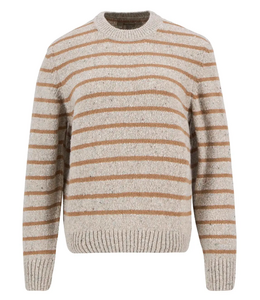 Barbour W's Claydon Striped Crew Neck Jumper