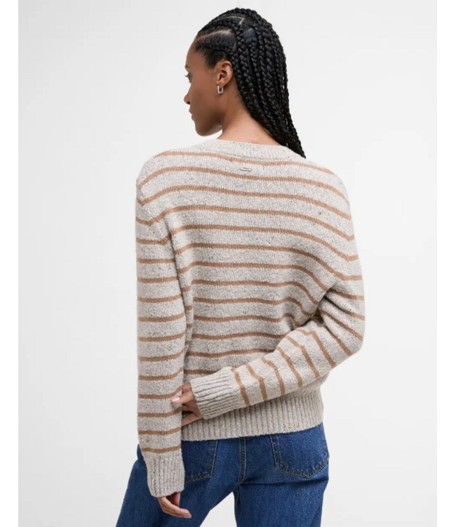Barbour W's Claydon Striped Crew Neck Jumper