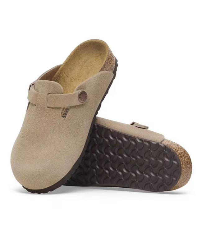 Birkenstock Kids Boston Suede Leather