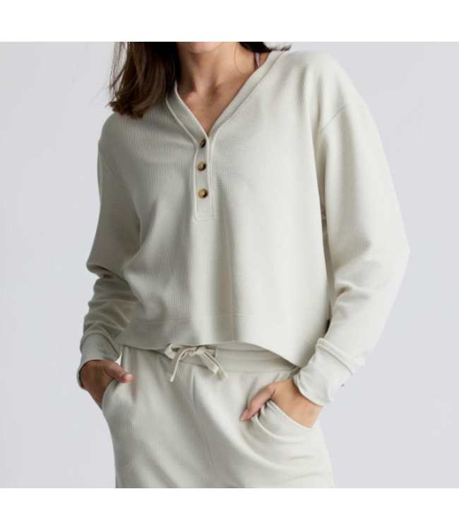 Free Fly W's L/S Waffle Henley