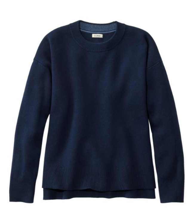 L.L.Bean W's Wicked Soft Cotton/Cashmere Crewneck Sweater