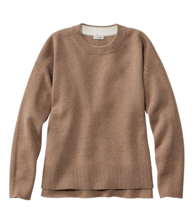 L.L.Bean W's Wicked Soft Cotton/Cashmere Crewneck Sweater