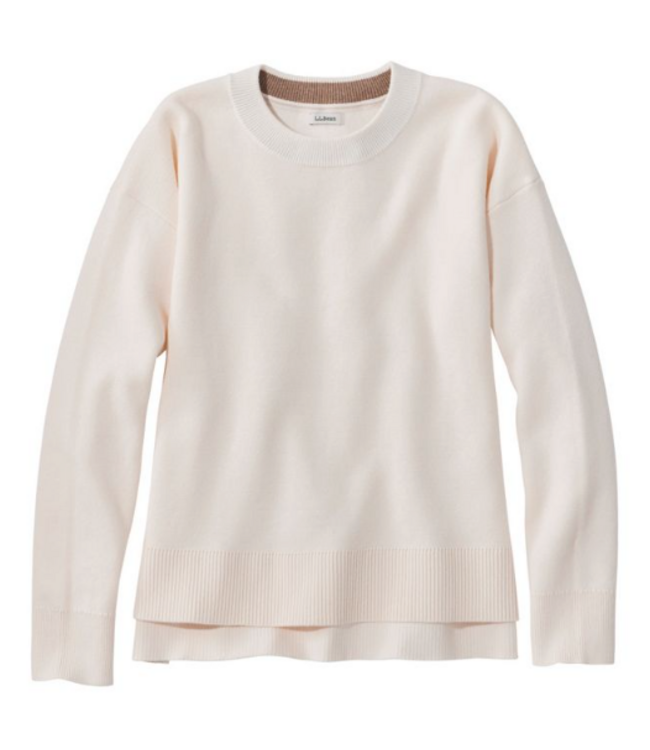 L.L.Bean W's Wicked Soft Cotton/Cashmere Crewneck Sweater