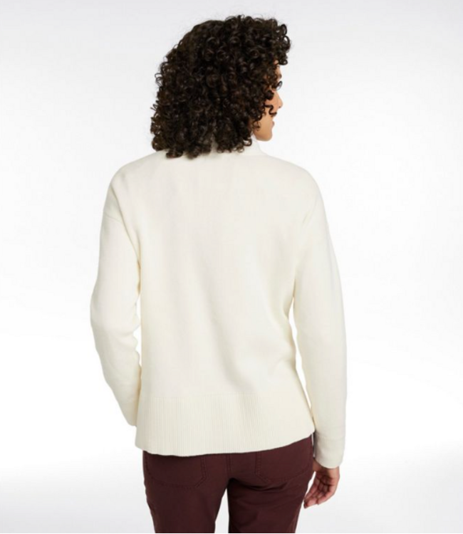 L.L.Bean W's Wicked Soft Cotton/Cashmere Crewneck Sweater