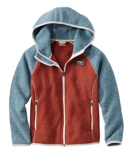 L.L.Bean Little Kids' L.L.Bean's Sweater Fleece, Hooded Colorblock