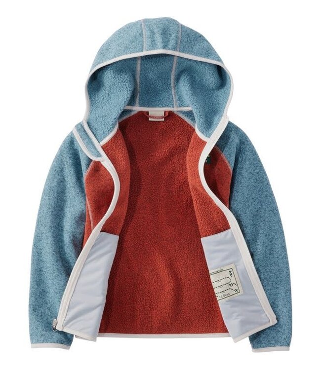 L.L.Bean Little Kids' L.L.Bean's Sweater Fleece, Hooded Colorblock
