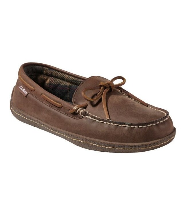 L.L.Bean M's Handsewn Slippers, Flannel-Lined